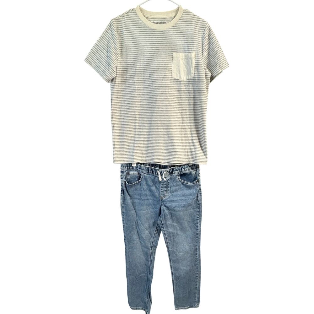 Striped SS and Jeans Outfit - Thereabouts - XL (18/20)